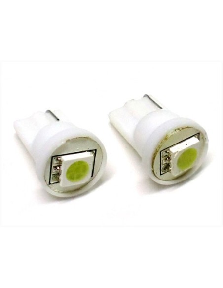 24V Lampada Led T10 W5W 1 Smd Bianco Luci Posizione Camion