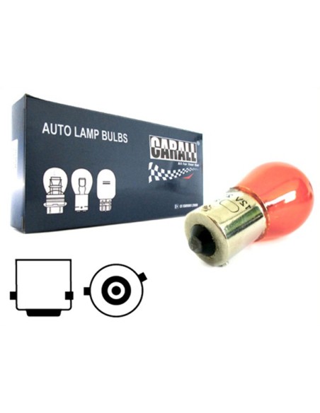 10 Pezzi Lampada Alogena S25 PY21W BAU15S 12V 21W Arancione Piedi Storti