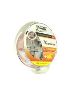 Coppia Lampada H4 12V 60/55W P43t X-Power +50% Luminosita T10 W5W Luci Posizione In Regalo