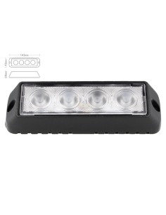 Fanale Luci Diurne A Led DRL Work Light Faro Da Lavoro 12V 24V 12W (4X3W) IP67 Bianco 2
