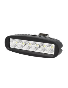 Fanale Luci Diurne A Led DRL Work Light Faro Da Lavoro 12V 24V 18W (6X3W) IP67 Bianco 2