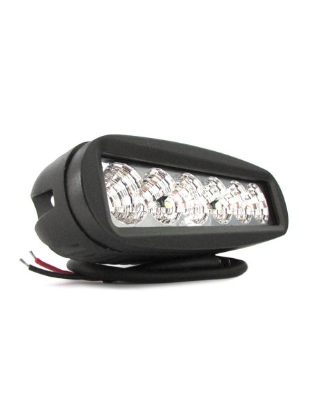 Fanale Luci Diurne A Led DRL Work Light Faro Da Lavoro 12V 24V 18W (6X3W) IP67 Bianco