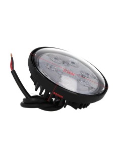 Fanale Rotondo Luci Diurne A Led Work Light Faro Da Lavoro 12V 24V 18W (6X3W) IP67 Bianco