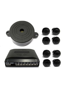 Kit 8 Sensore di Parcheggio Staccabile Cicalino Acustico SB-301S-8