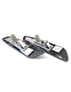 Kit Freccia Laterale a Led Side Marker 3D Carbonio Lente Trasparente BMW E81 E82 E87 E88 E90 E91 E92 E93 E60 E61 F10 2