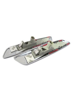 Kit Freccia Laterale a Led Side Marker Argento Cromato Lente Fume BMW E81 E82 E87 E88 E90 E91 E92 E93 E60 E61 F10 2