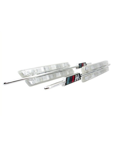 Kit Freccia Laterale a Led Side Marker Lente Trasparente BMW E90 E91 E92 E93 E60 E61 E82 E88