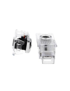 Kit Luci Led Logo Proiettori Auto Portiere Skoda Superb Dopo 2003 Senza Modifica Plug &amp Play 2