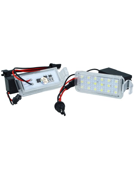 Kit Luci Targa Led Ford Falcon Fiat 500X Bianco Resistenza Inclusa No Errore Canbus