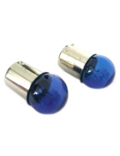 Lampada Alogena G18 BA15S R5W 12V 5W Luci Posizione Colore Azzurro 2