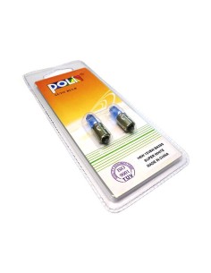 Lampada H6 12V 6W BAX9s H6W Con Effetto Gas XENON Bianco 2