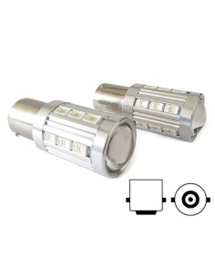 Lampada Led BA15S 1156 P21W 21 Smd 5730 Arancione Luci Frecce Auto 12V 24V Piedi Dritti Lente Ingrandimento