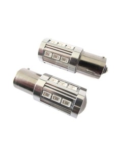 Lampada Led BAU15S PY21W 21 Smd 5730 Arancione Piedi Sfalsati Luci Frecce Auto 12V Camion 24V Con Lente Ingrandimento 2