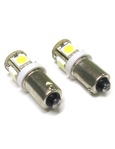 Lampada Led BAX9S H6W 5 Smd Piedi Storti Luci Posizione 12V 2