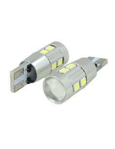 Lampada Led Canbus Pro T10 W5W W16W T15 12V 10 Smd 5630 No Errore No Polarita Luci Posizione Bianco 2