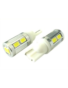Lampada Led Canbus T10 W5W 12V T15 W16W 10 Smd 5730 No Errore No Polarita Luci Posizione Super Bianco e Potente