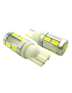 Lampada Led Canbus T10 W5W 12V T15 W16W 10 Smd 5730 No Errore No Polarita Luci Posizione Super Bianco e Potente 2