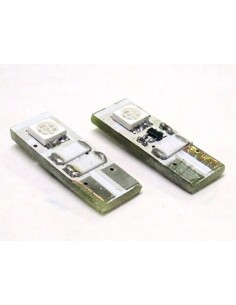 Lampada Led Canbus T10 W5W 2 Smd Blue No Errore Check Luci 12V Con Resistenza