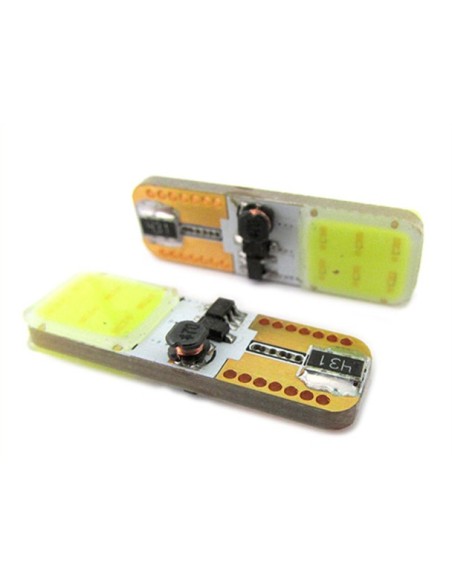 Lampada Led COB T10 W5W Canbus Pro 12V Bianco Ghiaccio 6000K Super Luminoso