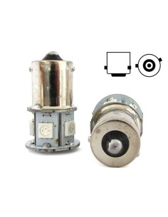 Lampada Led RY5W RY10W BAU15S 12V Arancione Giallo Per Luci Frecce Moto Scooter Piedi Storti 7 Smd 5050