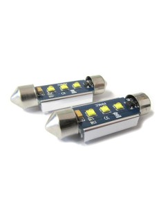 Lampada Led Siluro Canbus Pro 41mm 3 Smd Cree 3W No Errore 12V No Polarita Super Luminoso 2