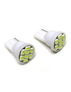 Lampada Led T10 W5W 8 Smd Frontale Bianco Luci di Posizione 12V 2