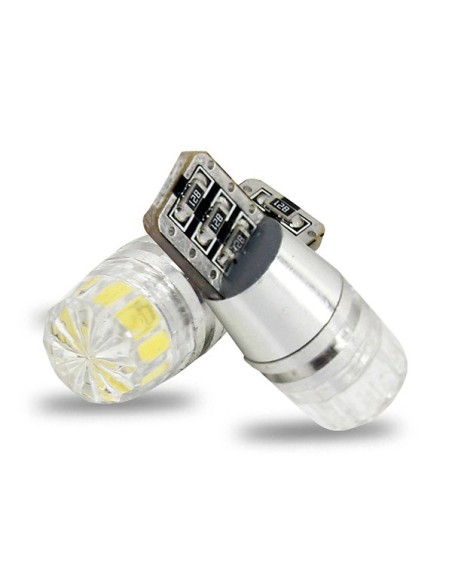 Lampada Led T10 W5W Canbus Pro 12V 3W Chip Cree XBD No Errore Luci Posizione 120 Gradi Bianco