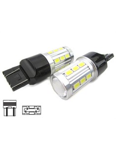 Lampada Led T20 Per Luci Diurne Fiat Nuova 500 Alfa Mito Opel Insignia Peugeot 208 W21/5W 7443 21 Smd 5730 Super Bianco Luminoso