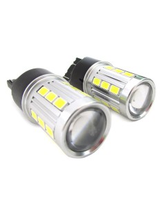 Lampada Led T20 Per Luci Diurne Fiat Nuova 500 Alfa Mito Opel Insignia Peugeot 208 W21/5W 7443 21 Smd 5730 Super Bianco Luminoso 2