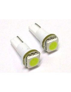 Lampada Led T5 W1,2W 1 Smd Bianco Luci Cruscotto 12V