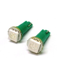 Lampada Led T5 W1,2W 1 Smd Verde Luci Cruscotto 12V 2
