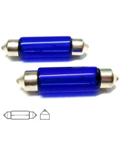 Lampada T11 C10W 41mm SV8.5 12V 10W Siluro Con Effetto Xenon Bianco