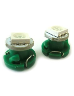 Lampadina Led T4.2 1 Smd 5050 Verde Luce Cruscotto e Strumentazione  12V DC 2