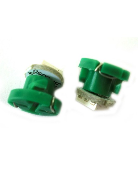 Lampadina Led T4.2 1 Smd 5050 Verde Luce Cruscotto e Strumentazione  12V DC