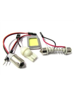 Pannello Lampada Led COB 18 Chip 12V 3,6W 27X18mm Siluro T11 Regolabile T10 W5W BA9S T4W 2