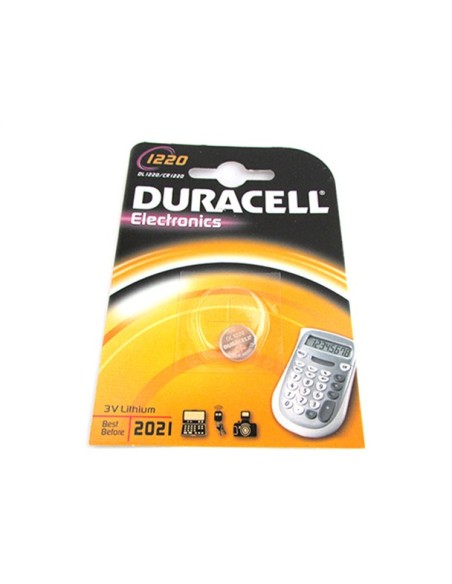 Pila Batteria Lithium A Bottone Duracell Litio 1220 DL1220 CR1220 3V Per Dispositivi Elettronici