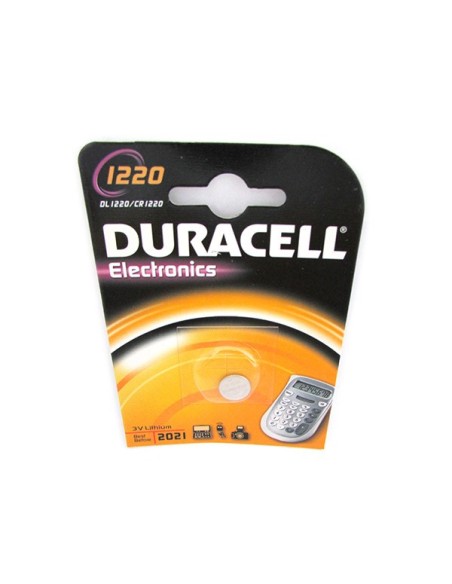 Pila Batteria Lithium A Bottone Duracell Litio 1220 DL1220 CR1220 3V Per Dispositivi Elettronici