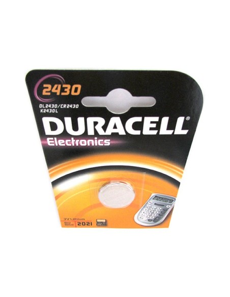 Pila Batteria Lithium A Bottone Duracell Litio 2430 DL2430 CR2430 K2430L 3V Per Dispositivi Elettronici