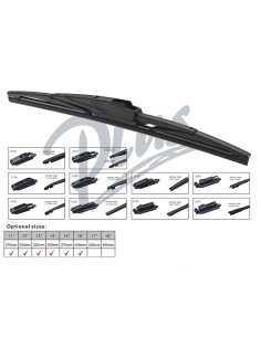 Spazzola Tergicristallo Posteriore Auto 13" 325mm 10 Connettori Universale Multi Adattatori 2