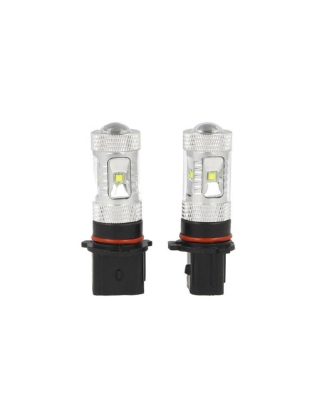 Lampada Led PSX26W H28W Canbus 50W 12V Bianco Per Luci Diurne Fendinebbia Frecce Audi A4 B8 Q5 Skoda 10 Led Cree Da 5W