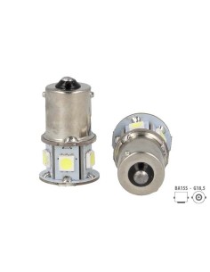 24V Lampada Led BA15S G18,5 R5W R10W Bianco Luci Posizione Camion Piedi Dritti 7 Smd 5050 2