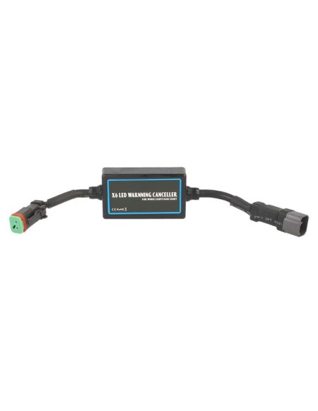 Filtro Resistenza Per Led Work Bar Light Warning Canceller 300W 12V Con Connettore DT
