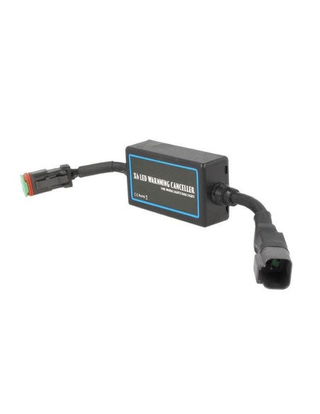Filtro Resistenza Per Led Work Bar Light Warning Canceller 300W 12V Con Connettore DT