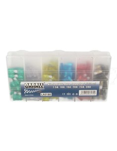 Kit 180 Fusibile Lama Lamellare Auto Moto Camper Barca Camion Quad 7.5A 10A 15A 20A 25A 30A 12V 24V 2