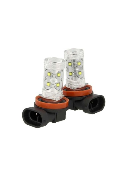Lampada Led H11 PGJ19-2 H16 PGJ19-3 50W 12V 24V Per Fendinebbia Super Potente e Bianco 10 Smd Cree Da 5W