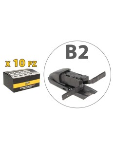 Kit 10 Attacchi B2 Per Spazzole Tergicristallo Carall S985 Flat e T191 Ibrida 2