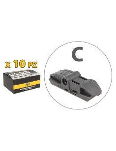 Kit 10 Attacchi C Per Spazzole Tergicristallo Carall S985 Flat e T191 Ibrida 2