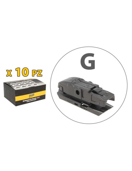 Kit 10 Attacchi G Per Spazzole Tergicristallo Carall S985 Flat e T191 Ibrida