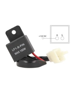 Flasher Led Lampeggiatore Rele Relay 2 Pin Con Cavo FLL050 12V Per Frecce Led Moto Scooter Motorcycle