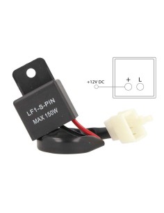 Flasher Led Lampeggiatore Rele Relay 2 Pin Con Cavo FLL050 12V Per Frecce Led Moto Scooter Motorcycle 2